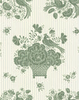 Wallpaper Birds Nest - Celadon