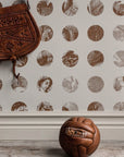 Wallpaper A Peep to the Past - Bronze