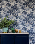 Wallpaper Into the Woods - Misty Blue