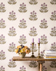Wallpaper Floret - Lilac