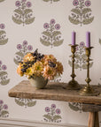 Wallpaper Floret - Lilac