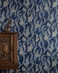 Wallpaper Hares in Hiding - Dark Denim