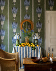Wallpaper Delphinium - Arbour Green