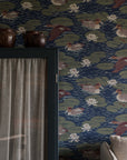 Wallpaper Duck Pond - Deep Blue