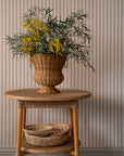 Wallpaper Stitched Stripe - Burnt Rose 29-48