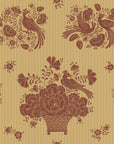 Wallpaper Birds nest - Falu red