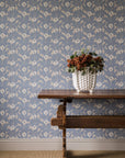 Wallpaper Primula - Faded denim