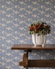 Wallpaper Primula - Faded denim