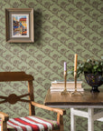 Wallpaper Daisy - Arbour green