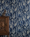 Wallpaper Hares in hiding - Dark denim