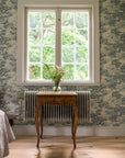 Wallpaper Into the woods - Pale turquoise