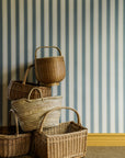 Wallpaper Jagged Stripe - Turquoise NEW COLOURWAY!