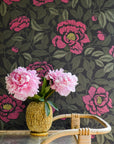 Wallpaper My peony garden - Peony pink