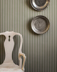 Wallpaper Stitched Stripe - Leaf green