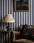 Wallpaper Jagged Stripe - Denim