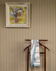 Wallpaper Stitched Stripe - Mustard