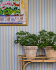 Wallpaper Stitched Stripe - Denim