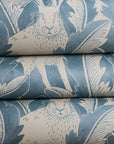 Wallpaper Hares in hiding - Smokey blue