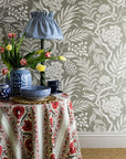 Wallpaper Cornucopia - Khaki green