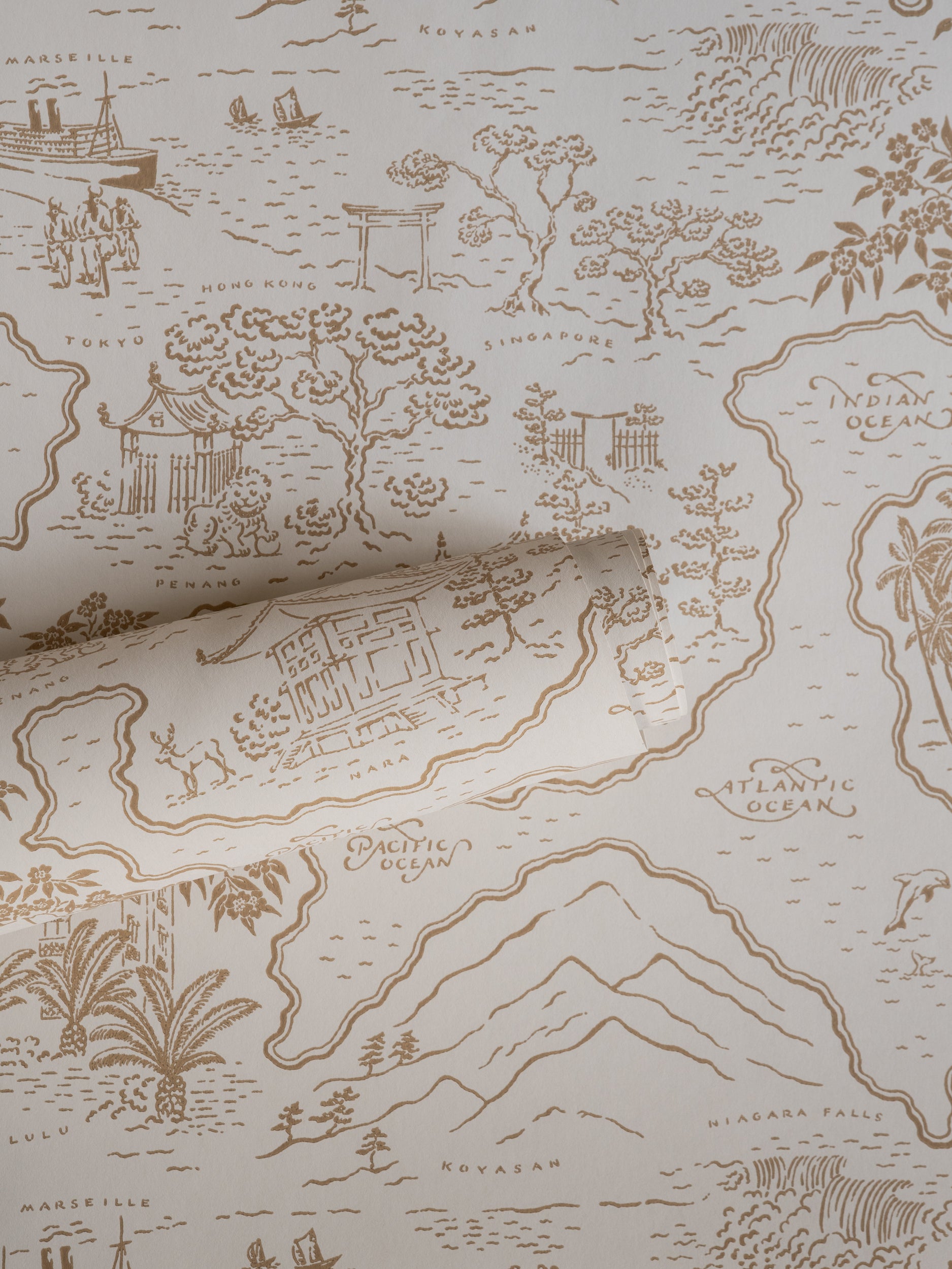 COMING SOON Wallpaper Voyage 1929 - Cinnamon 50-49
