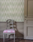 Wallpaper Ikat - Ivy green