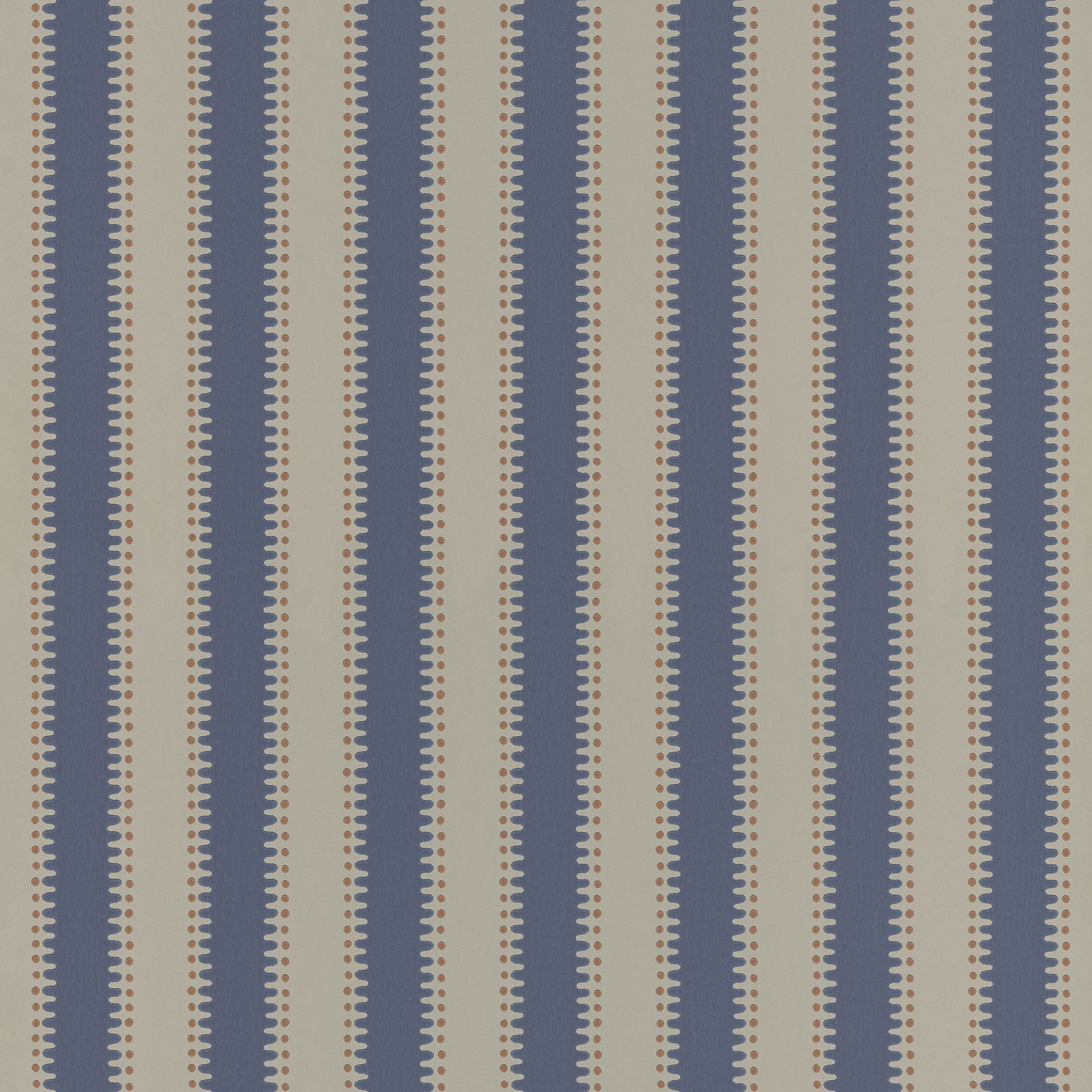 Wallpaper Jagged Stripe - Denim 30-64 – Långelid Von Brömssen
