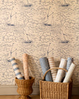 Wallpaper S/Y Gratia - Indigo 44-44