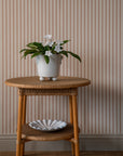 Wallpaper Stitched Stripe - Burnt Rose 29-48