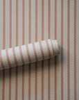 Wallpaper Stitched Stripe - Burnt Rose 29-48