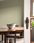 Wallpaper Coleslaw - Laurel green