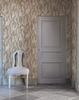 Wallpaper Hares in hiding - Taupe