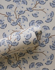 Wallpaper Ginkgo Garden - Faded Indigo